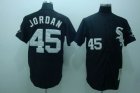 mlb chicago white sox #45 jordan m&n black