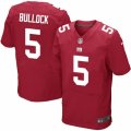 Mens Nike New York Giants #5 Randy Bullock Elite Red Alternate NFL Jersey