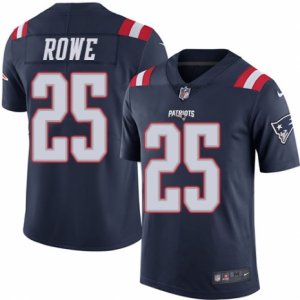 Youth Nike New England Patriots #25 Eric Rowe Limited Navy Blue Rush NFL Jersey