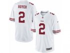 Mens Nike San Francisco 49ers #2 Brian Hoyer Limited White NFL Jersey