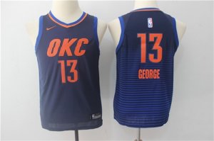 Thunder #13 Paul George Navy Youth Nike Swingman Jersey