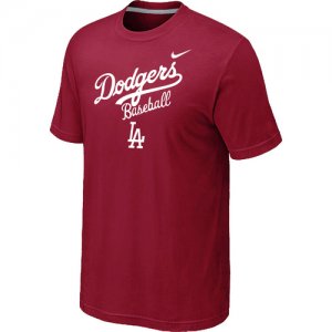 Nike MLB Los Angeles Dodgers 2014 Home Practice T-Shirt - Red