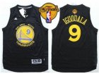 NBA Golden State Warrlors #9 Andre Iguodala Black Fashion The Finals Patch Stitched jerseys