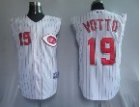 mlb Cincinnati Reds 19# votto white[vest]