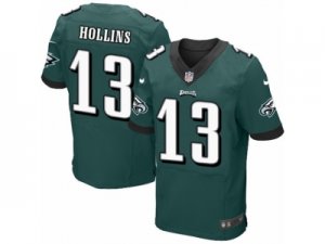 Mens Nike Philadelphia Eagles #13 Mack Hollins Elite Midnight Green Team Color NFL Jersey