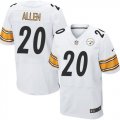 Nike Pittsburgh Steelers #20 Will Allen whiteJerseys(Elite)