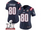 Womens Nike New England Patriots #80 Irving Fryar Limited Navy Blue Rush Super Bowl LI 51 NFL Jersey