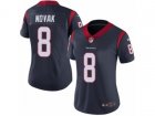Women Nike Houston Texans #8 Nick Novak Vapor Untouchable Limited Navy Blue Team Color NFL Jersey