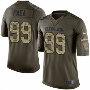 Mens Nike Cleveland Browns #99 Stephen Paea Limited Green Salute to Service NFL Jersey