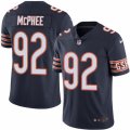 Mens Nike Chicago Bears #92 Pernell McPhee Limited Navy Blue Rush NFL Jersey