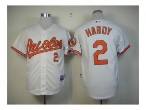 mlb jerseys baltimore orioles #2 hardy white