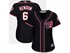 Women Washington Nationals #6 Anthony Rendon Navy Blue Alternate Stitched MLB Jersey