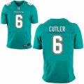 Men's Nike Miami Dolphins #6 Jay Cutler Elite Aqua Green Team Color NFL Jersey