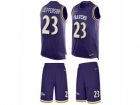 Mens Nike Baltimore Ravens #23 Tony Jefferson Limited Purple Tank Top Suit NFL Jersey