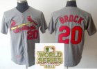 2011 world series mlb st.louis cardinals #20 BROCK Grey