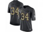 Nike Tennessee Titans #34 Earl Campbell Limited Black 2016 Salute to Service NFL Jersey