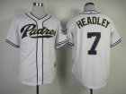 mlb jerseys san diego padres #7 headley white[2014 new]