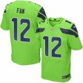 Nike Seattle Seahawks #12 Fan Green Mens Stitched NFL Elite Rush Jersey