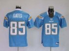 nfl san diego chargers #85 gates baby blue