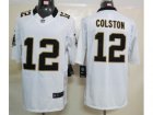 NEW NFL New Orleans Saints #12 Marques Colston white Jerseys(Limited)