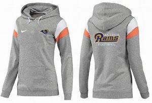 Women St. Louis Rams Logo Pullover Hoodie-012