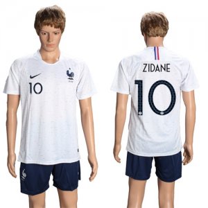 France 10 ZIDANE Away 2018 FIFA World Cup Soccer Jersey