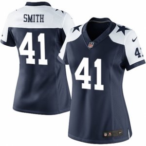 Women\'s Nike Dallas Cowboys #41 Keith Smith Limited Navy Blue Throwback Alternate NFL Jersey