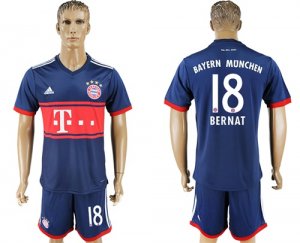 2017-18 Bayern Munich 18 BERNAT Away Soccer Jersey