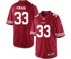 Men's Nike San Francisco 49ers #33 Roger Craig Limited Red Team Color NFL Jersey