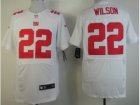 Nike NFL New York Giants #22 David Wilson White Jerseys(Elite)