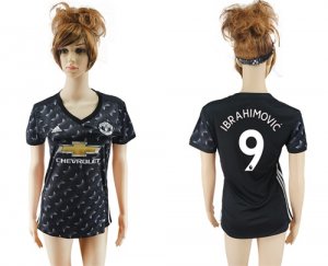 2017-18 Manchester United 9 IBRAHIMOVIC Away Women Soccer Jersey