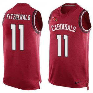 Nike Arizona Cardinals #11 Larry Fitzgerald Red Team Color Men\'s Stitched NFL Limited Tank Top Jersey