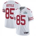 Nike 49ers #85 George Kittle White 2020 Super Bowl LIV Vapor Untouchable Limited