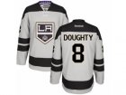 Mens Reebok Los Angeles Kings #8 Drew Doughty Authentic Gray Alternate NHL Jersey