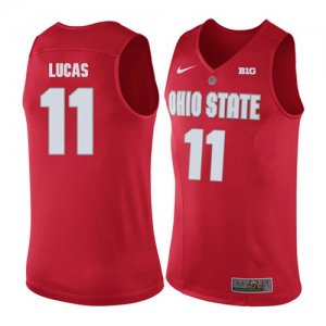 Ohio State Buckeyes #11 Jerry Lucas Red College Basketball Jers