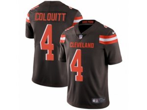 Nike Cleveland Browns #4 Britton Colquitt Vapor Untouchable Limited Brown Team Color NFL Jersey