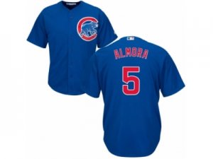 Youth Majestic Chicago Cubs #5 Albert Almora Jr Authentic Royal Blue Alternate Cool Base MLB Jersey