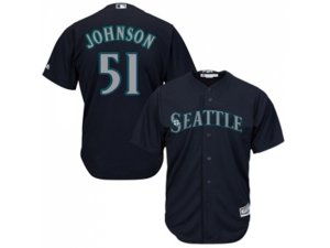 Youth Seattle Mariners #51 Randy Johnson Navy Blue Cool Base Stitched MLB Jersey