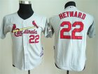 Youth MLB St.Louis Cardinals #22 heyward Grey jersey