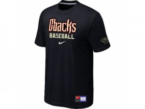 Arizona Diamondbacks Crimson Black Nike Short Sleeve Practice T-Shirt