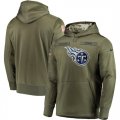 Nike Titans Olive Salute To Service Mens Pullove Hoodie