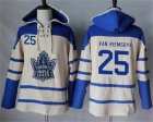 Toronto Maple Leafs #25 James Van Riemsdyk Cream Sawyer Hooded Sweatshirt Stitched NHL Jersey