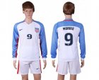 USA #9 Morris Home Long Sleeves Soccer Country Jersey