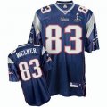 Youth New England Patriots #83 Welker 2012 Super Bowl XLVI blue