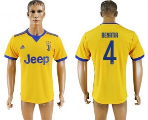 2017-18 Juventus 4 BENATIA Away Thailand Soccer Jersey