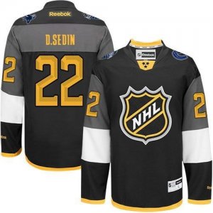 Vancouver Canucks #22 Daniel Sedin Black 2016 All Star Stitched NHL Jersey