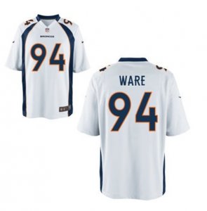 Nike Denver Broncos #94 Ware whiteJerseys(game)