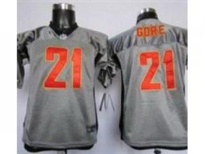 Nike Youth Washington Redskins #21 Frank Gore Grey Shadow Jerseys