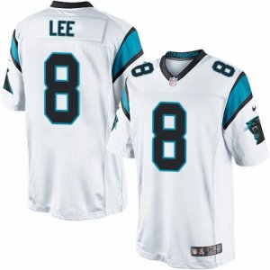 Mens Nike Carolina Panthers #8 Andy Lee Limited White NFL Jersey