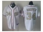 mlb jerseys washington nationals #34 harper white[number camo]